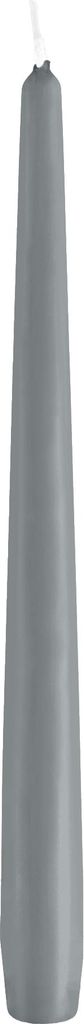 Konische Spitzkerzen Silbergrau 290 x Ø 23 mm, 12 Stück