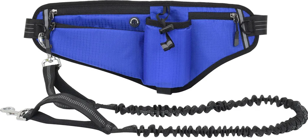 Set Passeggiata Cani Mani Libere Elegante Idrorepellente con Tasca - 2