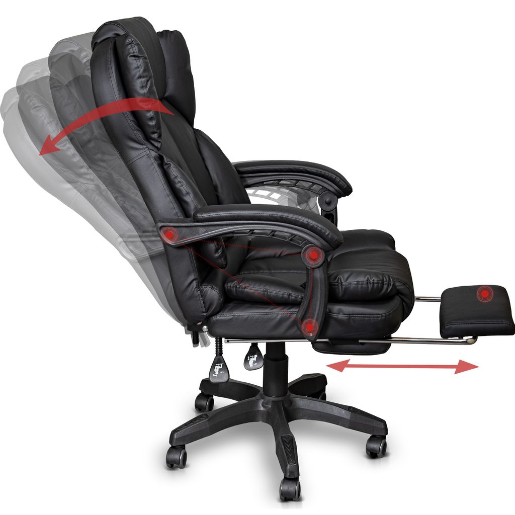 Gaming Stuhl Schreibtischstuhl Bürostuhl Racing Chair Chefsessel mit Fußstütze 