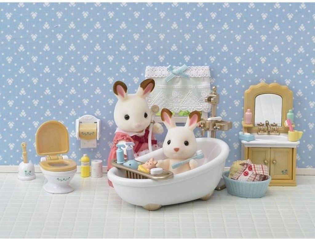 SYLVANIAN FAMILIES - 5286 - The bathroom set - The village Productafbeelding 