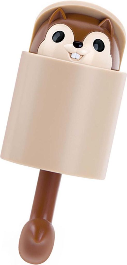 Selbstklebende Haken niedlich Eichhörnchen Form Heavy Duty große wasserdichte Stick auf Wandhaken für Schlafzimmer Flur braun