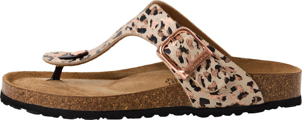 Tamaris Damen Pantolette Zehentrenner mit Tieffußbett aus Produktbild 