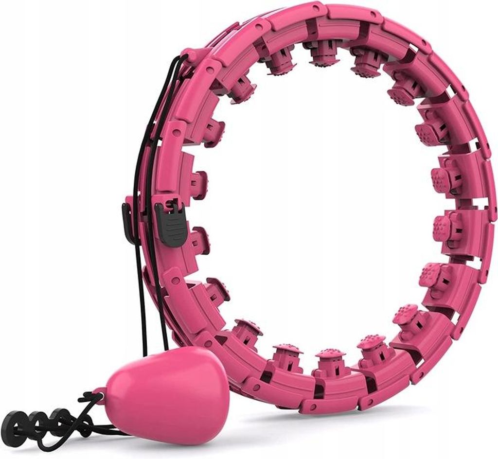 Smart hula hoop so závažím, 24 segmentov, nastaviteľný do Obrázok produktu 