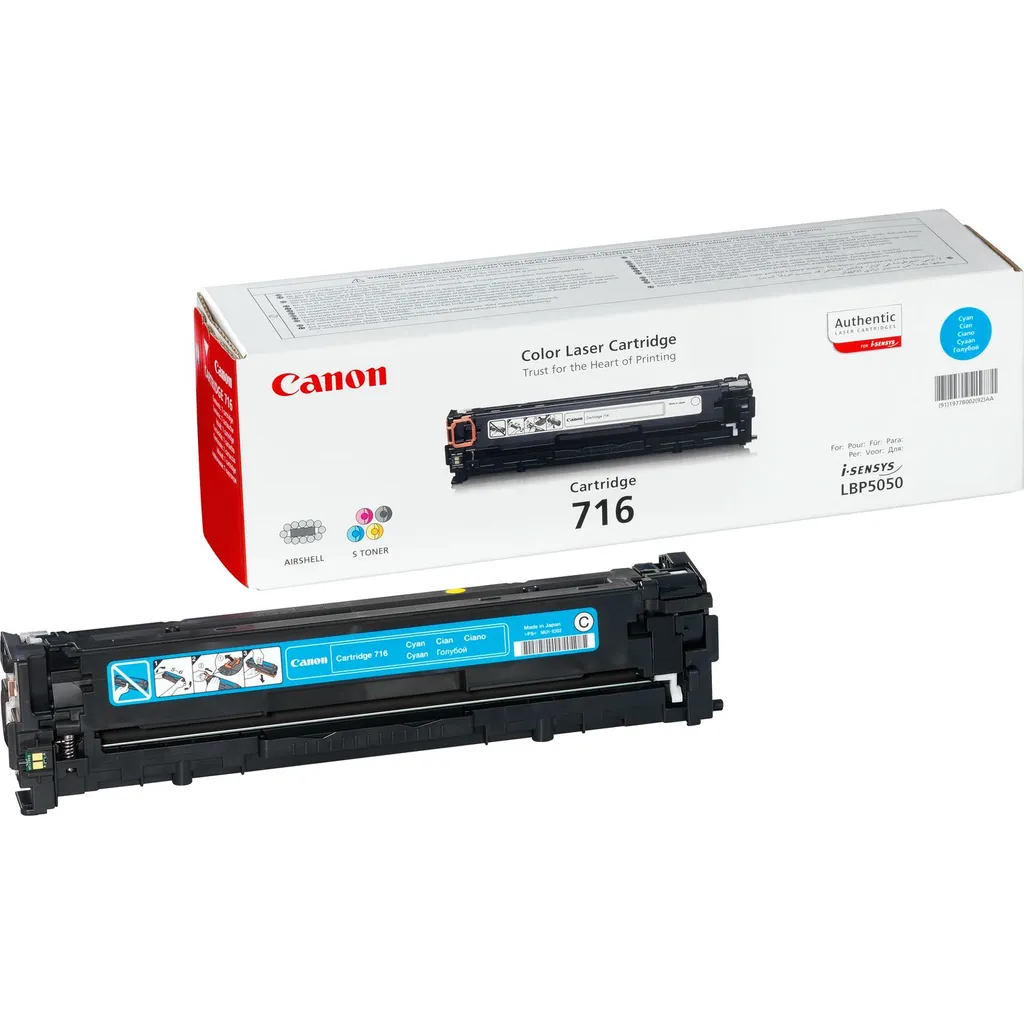 Cartuccia Toner Canon 716 Ciano: Colori Vivi per le tue Foto
