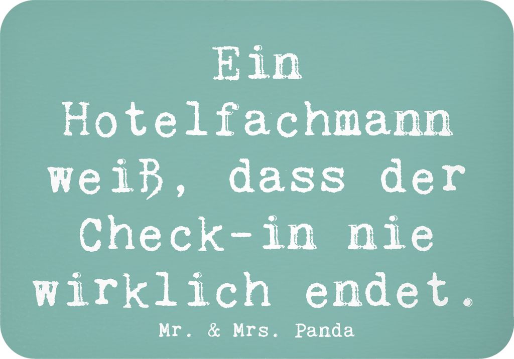 Mr. & Mrs. Panda magnet Spruch Hotelfachmann Lebensweisheit - Meeresbrise - Geschenk, Berufsgestaltung, whiteboardmagnet, Empfang, Beruf, Reservier...