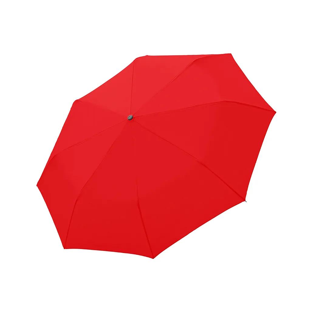 Parapluie de poche doppler Fiber Magic Uni Red rouge pliant robuste