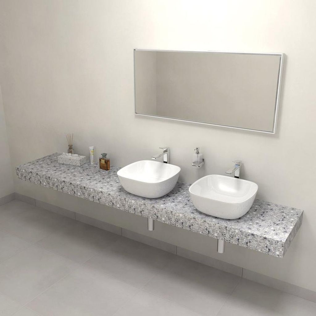Sapho TAILOR Rockstone- Platte 220x50 cm, Kantenausführungen C