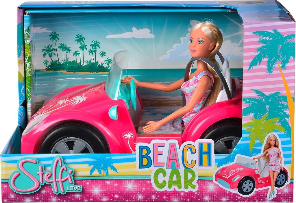 SIMBA Auto per le vacanze Steffi con bambola 573-3658 Immagine del prodotto 