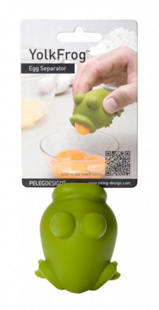 PELEG DESIGN - Eitrenner Frosch - Der praktische Eitrenner in Frosch-Look | Praktischer Eigelb-Trenner aus Silikon | Yolk Frog Egg Separator