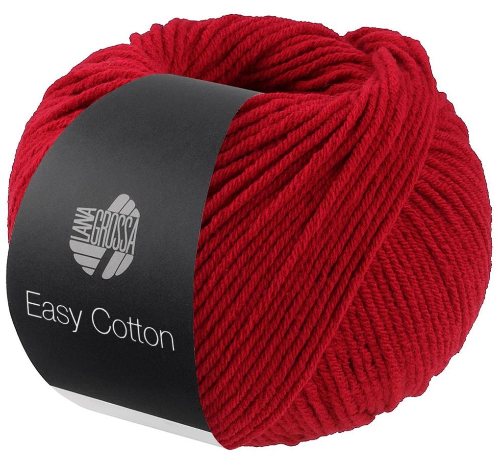 Lana Grossa - Easy Baumwolle 0026 dunkelrot Produktbild 
