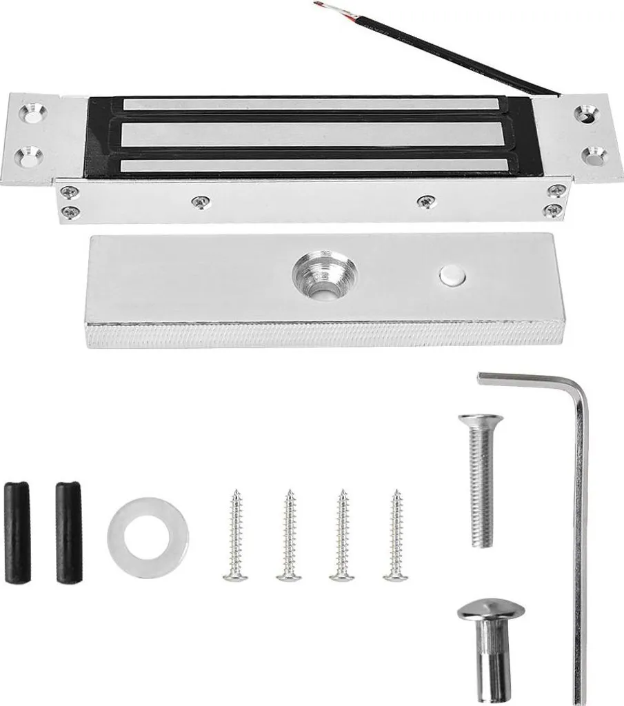 Verrou magnétique de porte 180kg 12V DC pour sécurisation de passage