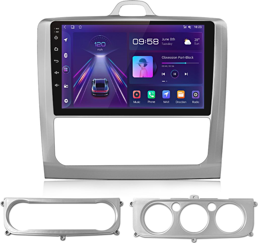 2din autoradios carplay android13 für ford focus ii mondeo Obrázek produktu 