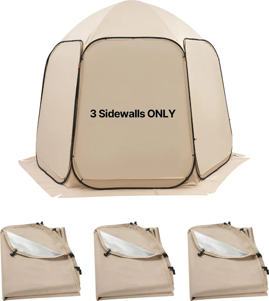 Pannelli Laterali Gazebo 168x129 cm VEVOR | Oxford 300D Beige 3pz