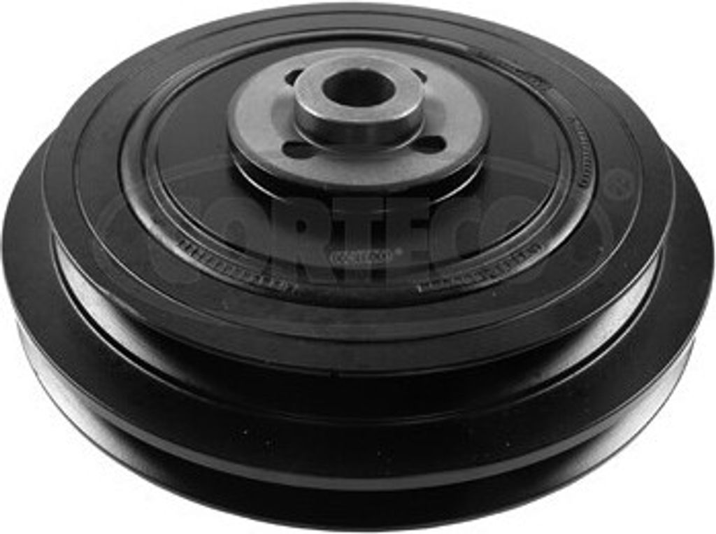 CORTECO 80001830 Riemenscheibe Kurbelwelle für VW Transporter IV Bus (70B, 70C, 7DB, 7DK, 70J, 70K, 7DC, 7DJ) 1-Rippen