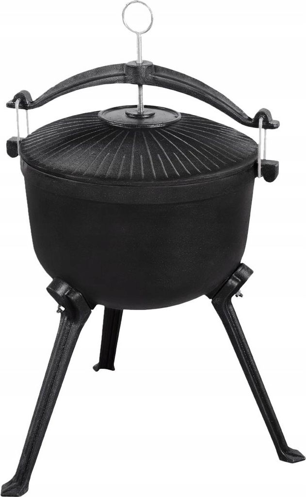 Żeliwny kociołek myśliwski MasterGrill 8L - MG429 Zdjęcie produktu 