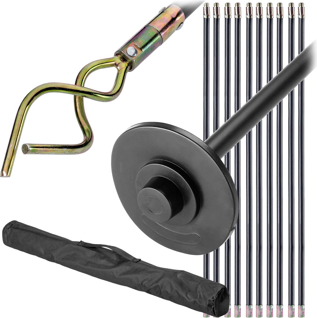 KADAX Abflussreiniger-Set, 10 Stück, 9 m, schwarz Produktbild 