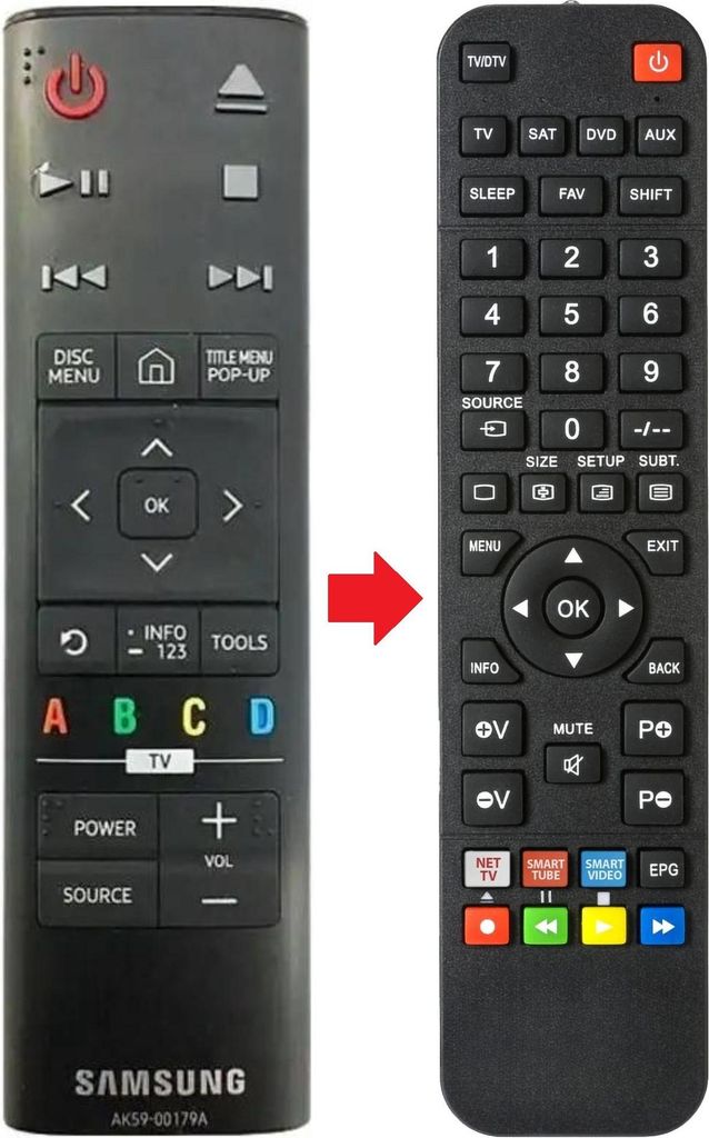 Fernbedienung passend für SAMSUNG AK5900179A | UBD-K8500 | UBDK8500