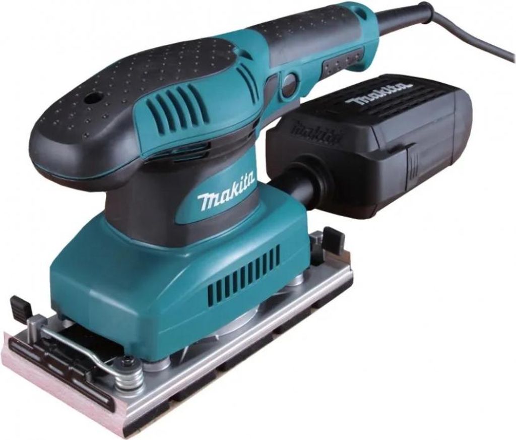 A Makita orbital sander is shown against a white background.