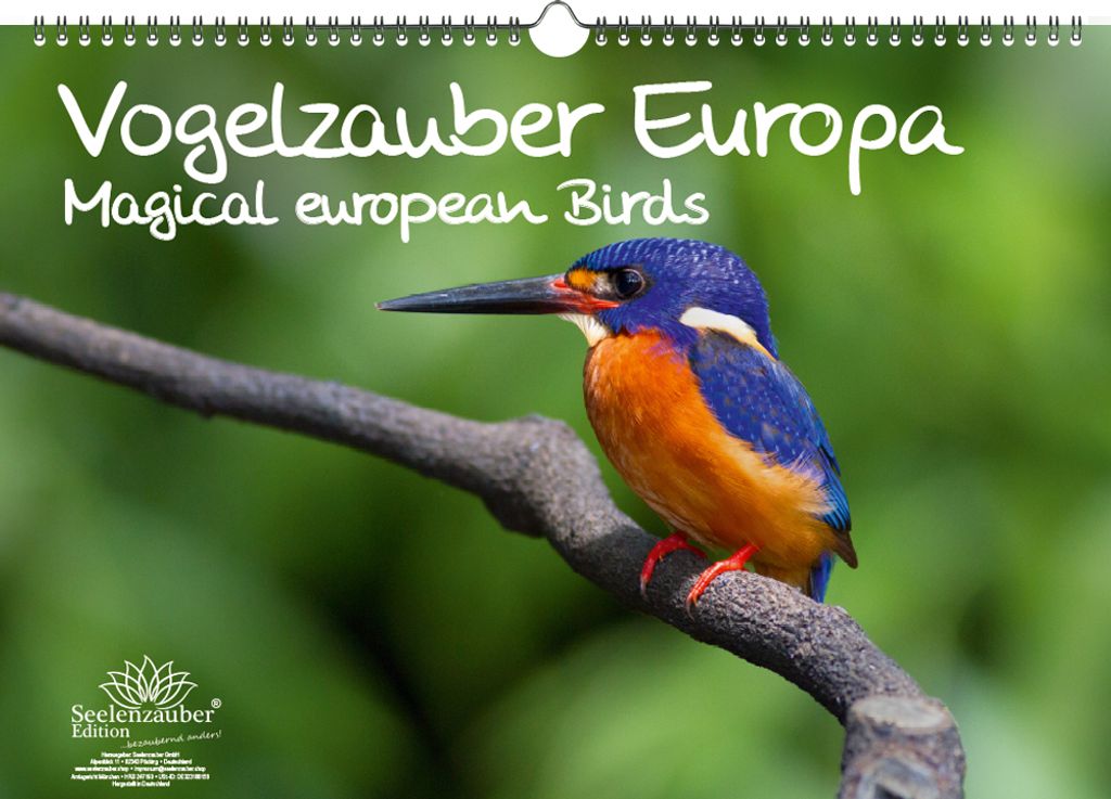 Vogelzauber Europa DIN A3 Kalender - Immerwährender Kalender - Seelenzauber
