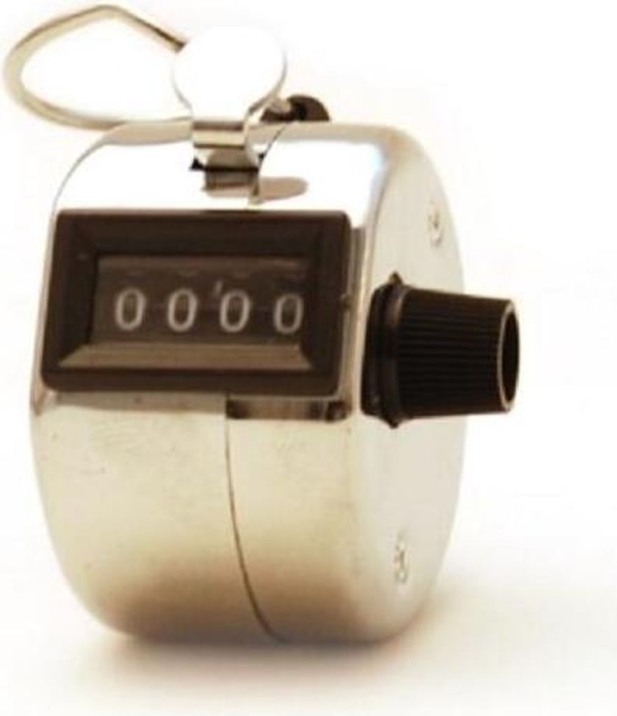 Mechanischer Handzähler - verchromtes Metall H102-4 Produktbild 