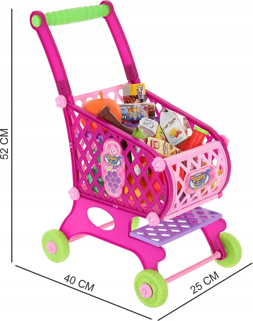 Jouet d'imitation supermarché LT356 avec chariot de courses et aliments - 9