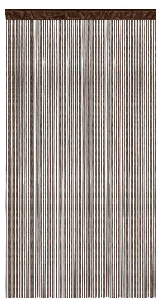 LEONORA Fadengardine, 100 x 245 cm, braun Fadenvorhang Produktbild 