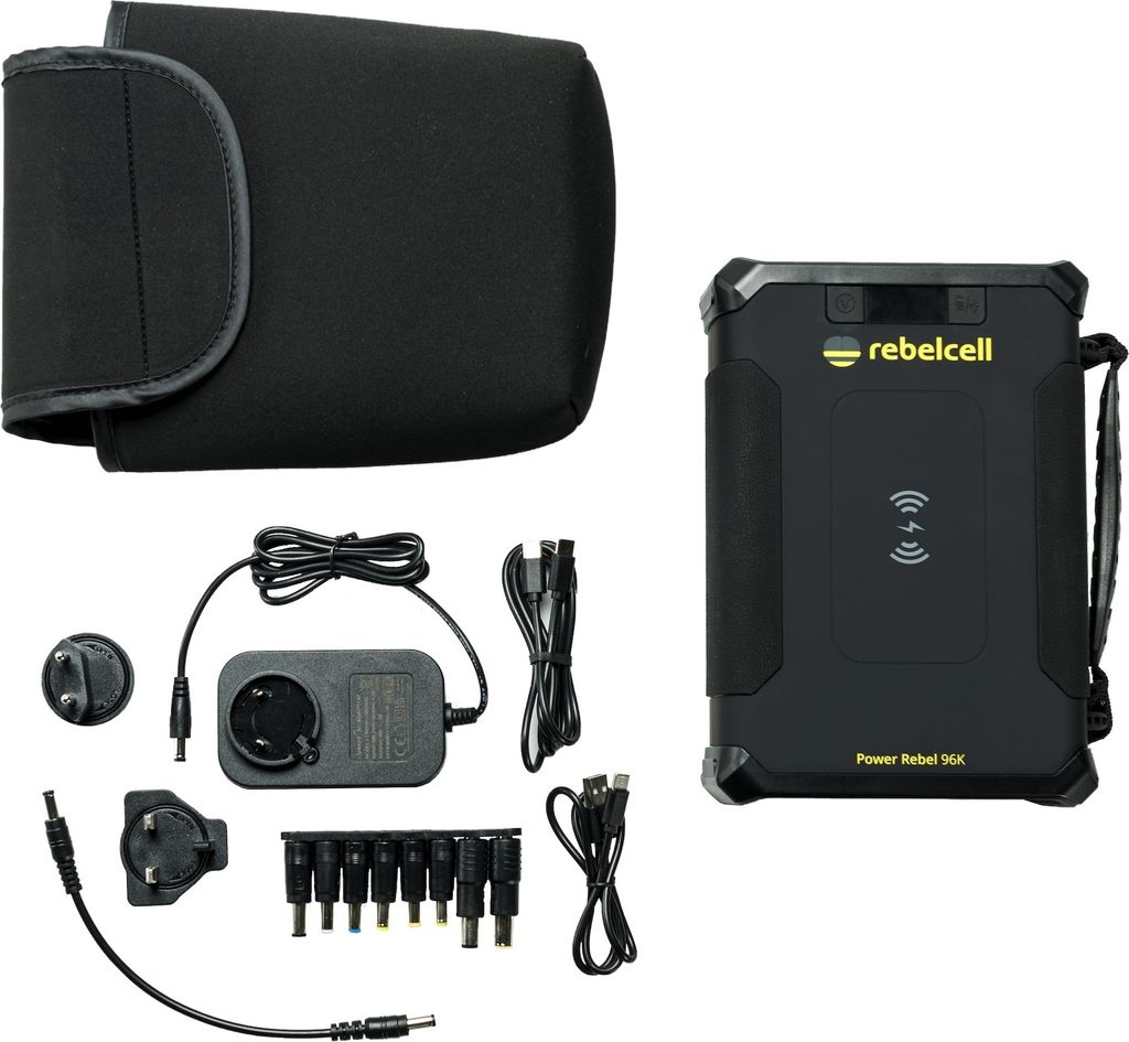 Rebelcell Powerbank Power Rebel 96000mAh für Tablet Smartphone Laptop Angeln