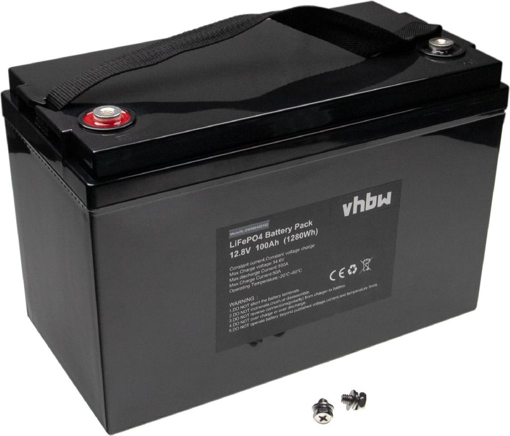 vhbw Akku Bordbatterie für Wohnwagen, Boot, Camping, Produktbild 1