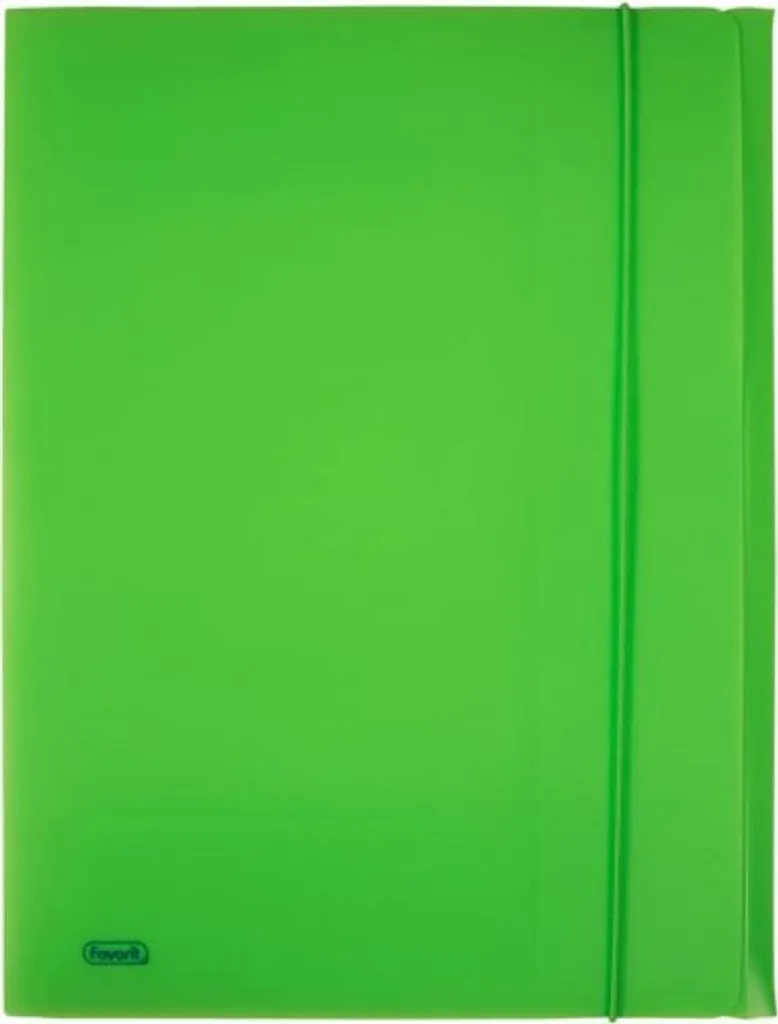 Cartelle con elastico in cartone A4 verde - Archiviazione Professionale