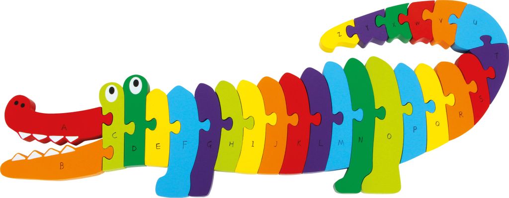 small foot Vkládací puzzle krokodýl ABC Obrázek produktu 