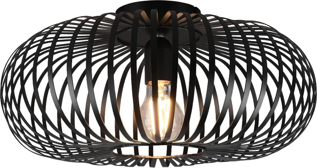 Trio Lighting JOHANN Lampada Soffitto Nera 606900132 Design