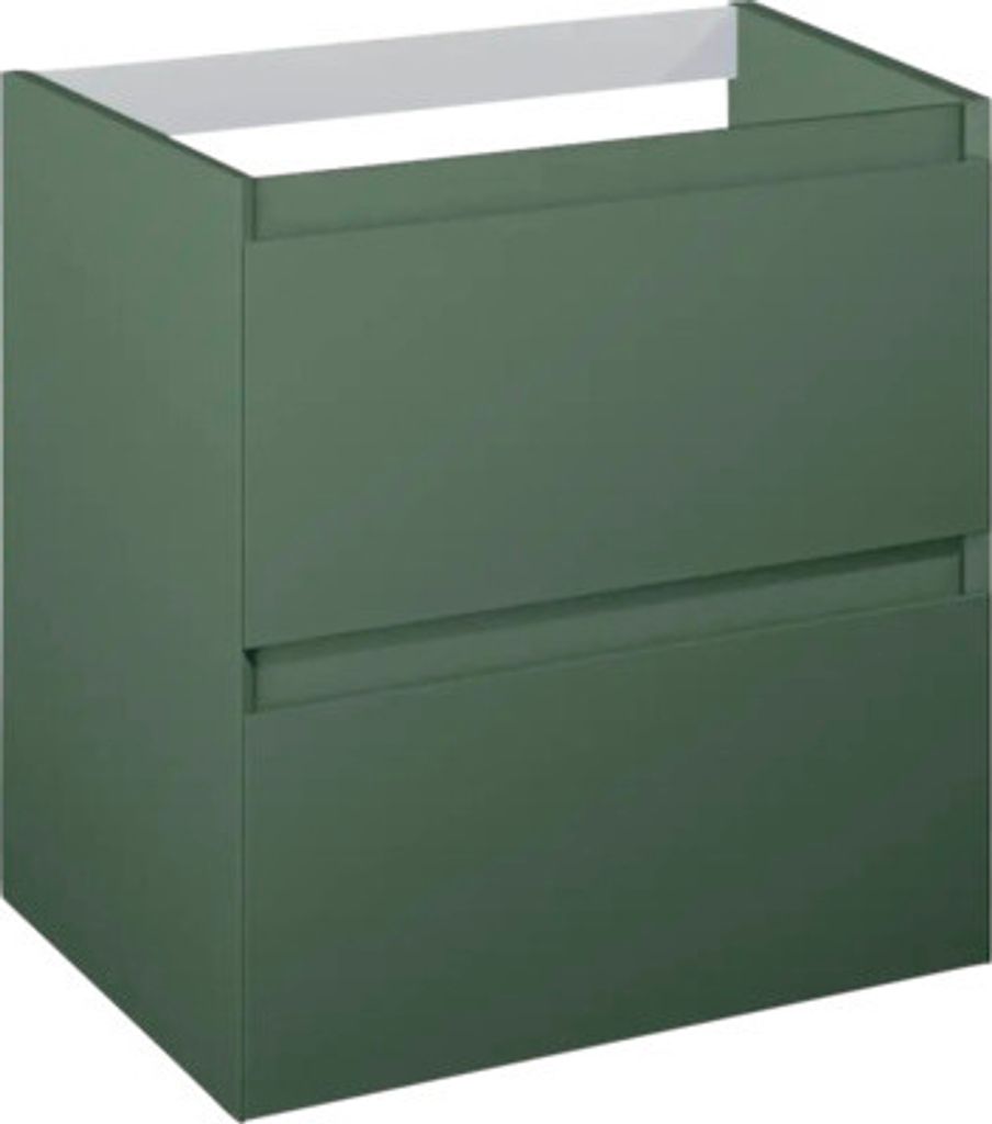 Jungborn Waschtischunterschrank DECEM BxHxT 600 x 635 x 458 mm Frontfarbe forrest grün matt