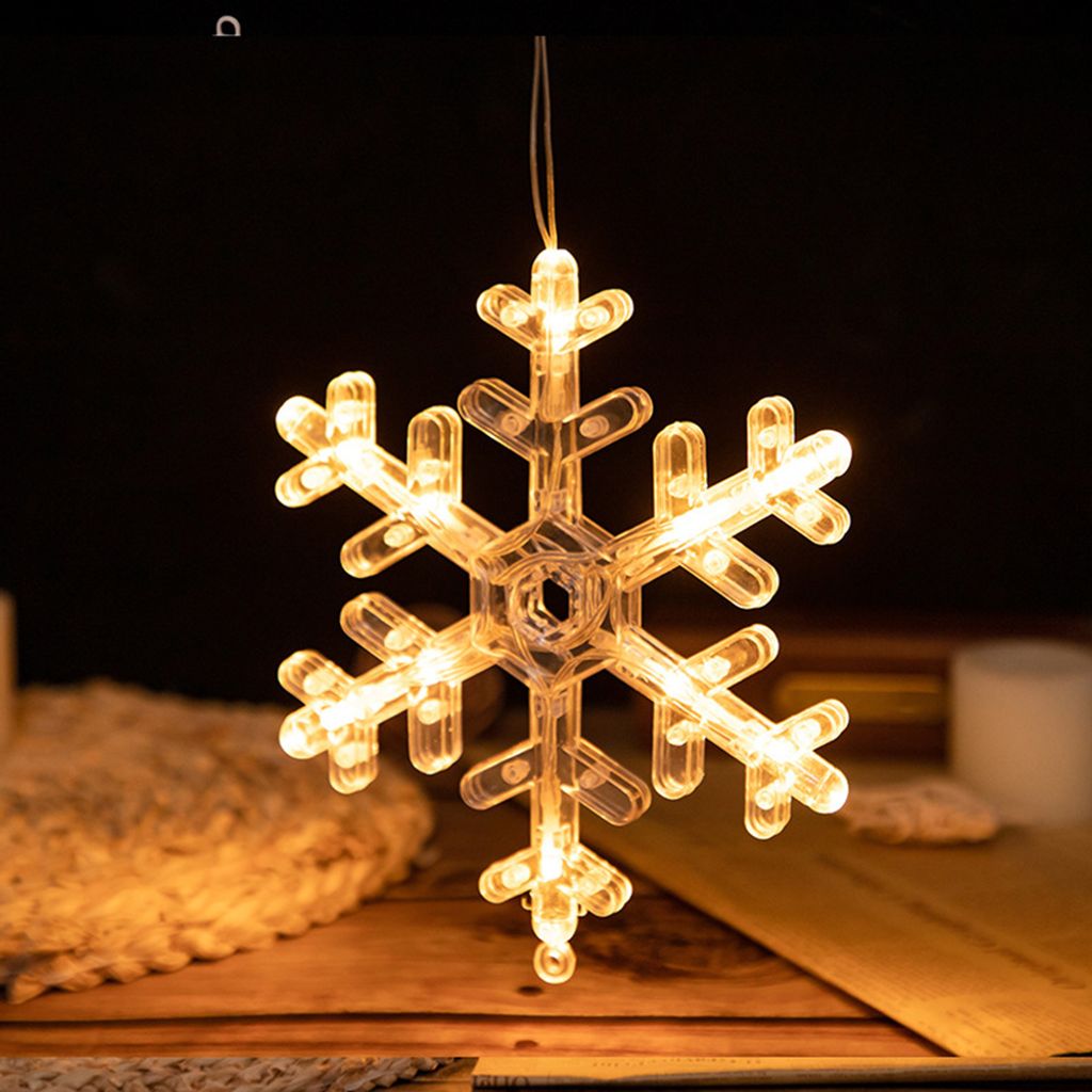 LED Schneeflocke Fensterlicht Weihnachtsdeko