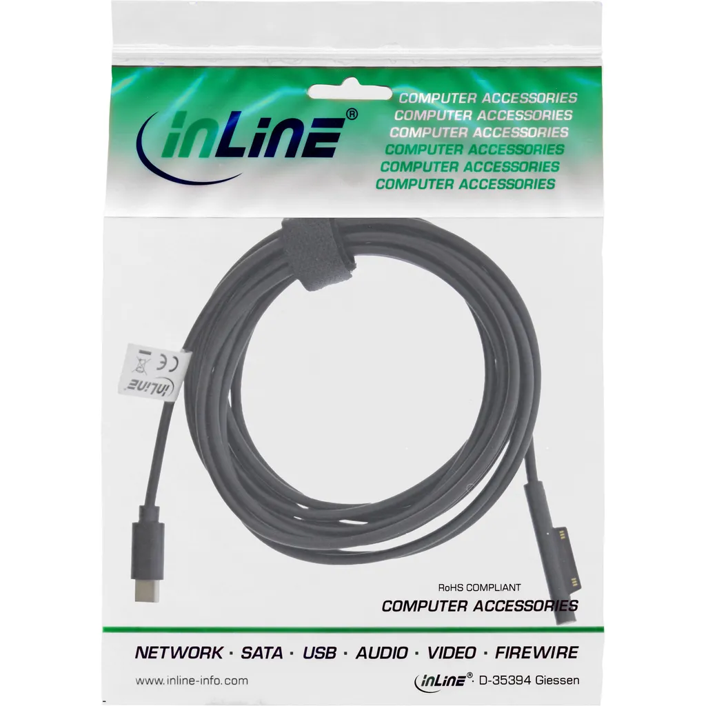 InLine® Cavo USB-C per Microsoft Surface 1m | Ricarica PD 45W Rapida - 2