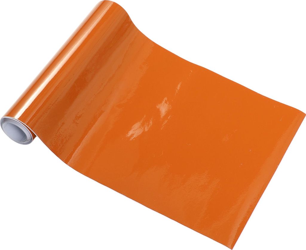 Orange Schutzfolie für Autos 0,49 Fuß x 59,84 Zoll Außen- und Innen-Vinylfolieabdeckung 5,5 Mil 1 Stück PVC Universal