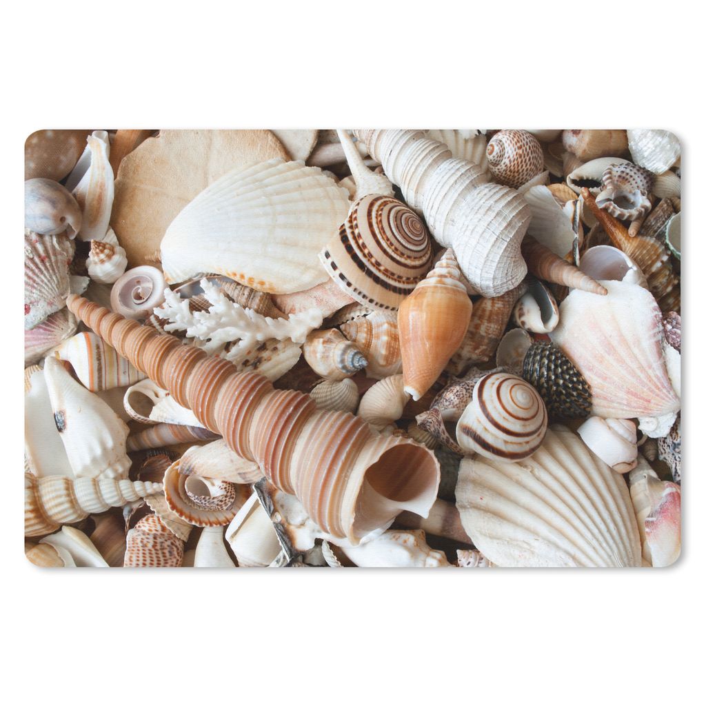 MuchoWow Mauspad Mousepad Muscheln - Strand - Kollektion 27x18 cm - Mousepads - Maus Mat - Pad - Mausunterlage - Büroartikel - Desk Matten