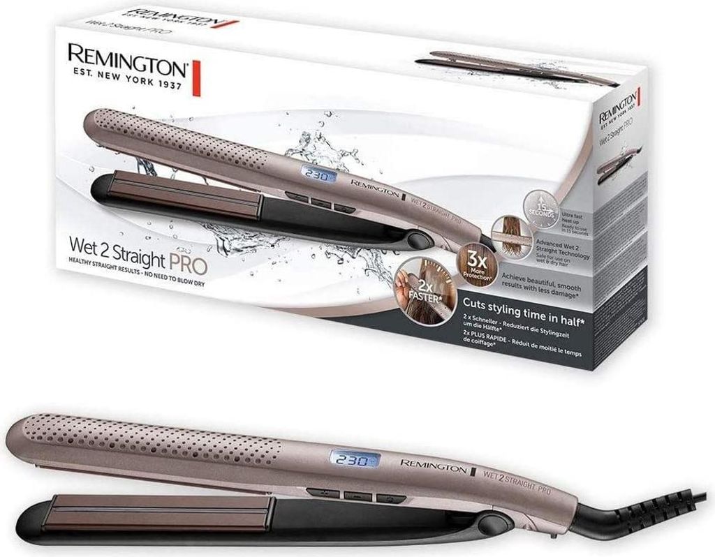 Lisseur Remington S7970 Wet 2 Straight Pro, 230 °C, pour Image du produit 