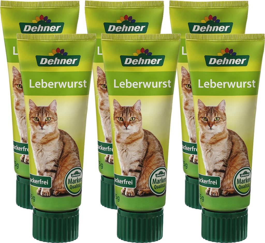 Dehner Katzensnack, Leckerli Leberwurst zuckerfrei, Produktbild 