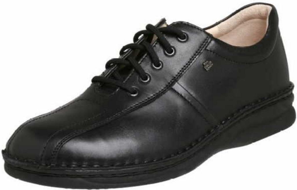 Finn Comfort, Dijon, Herren, Schnürer, Schwarz, Leder, NEU - Herrenschuhe Bequemschuhe, Schwarz