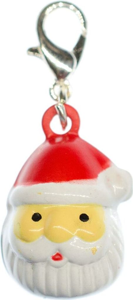 Weihnachtsmann Charm Anhänger Miniblings Glöckchen Weihnachten Nikolaus Kopf