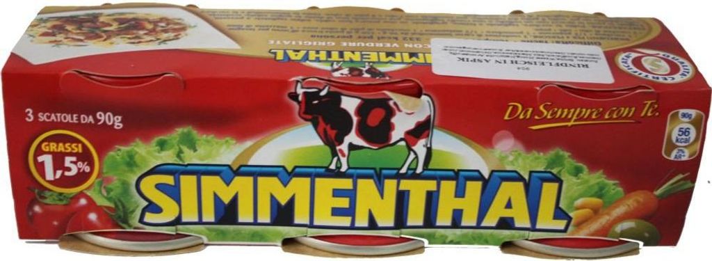 SIMMENTHAL Rindfleisch in Aspik (3x90g Dose) Produktbild 