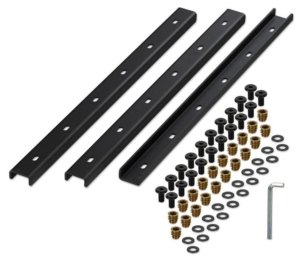 Relaxdays Gratleiste, 3er Set, Metallschiene 60 cm, Produktbild 