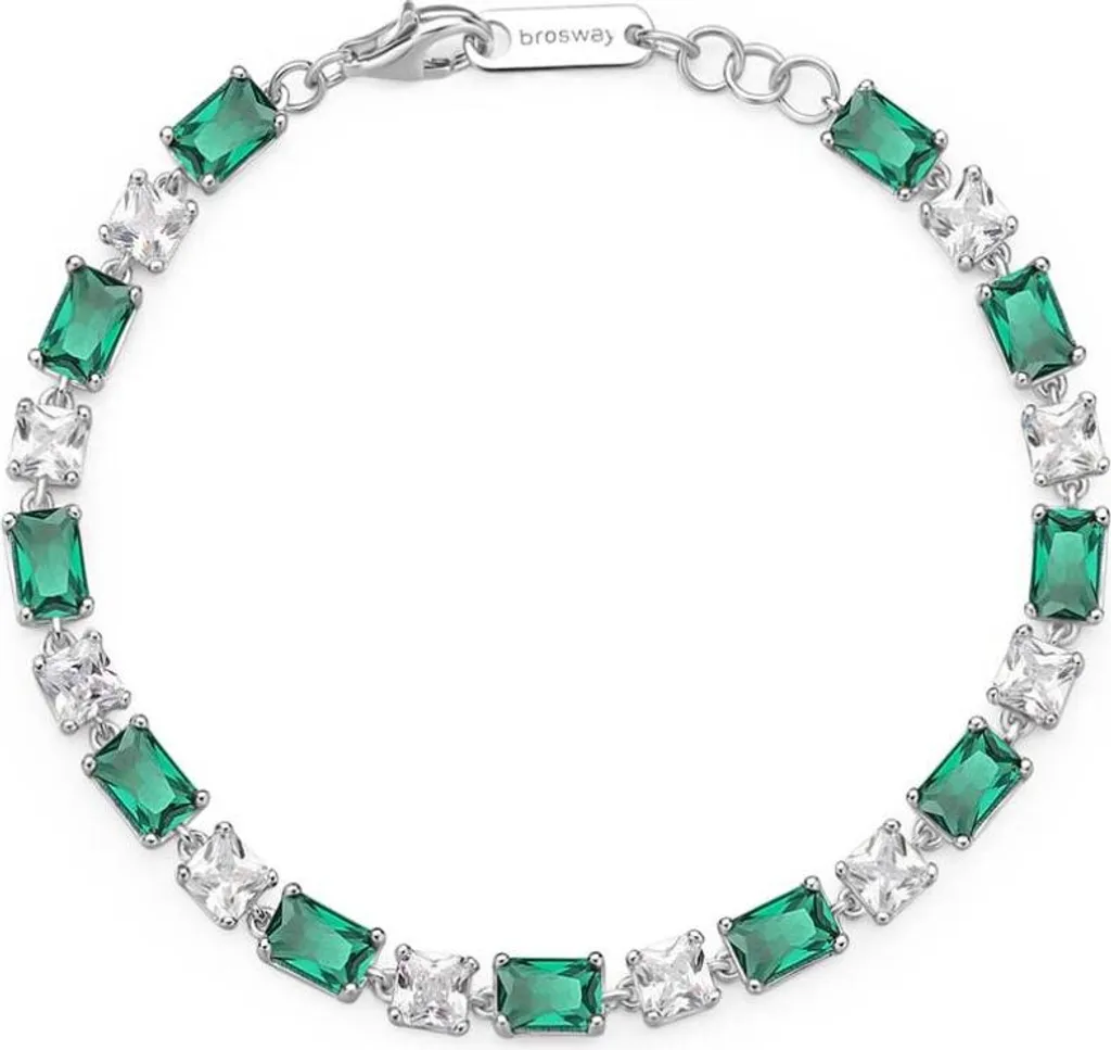 Bracelet en argent et zirconium vert : l'accessoire idéal de soirée