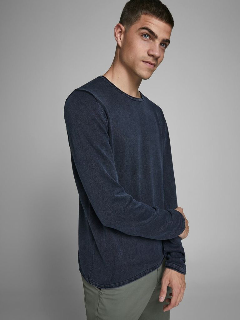 Bestseller A/S Jprccmark Merino Knit Crew Neck Noos Pull tricoté Homme, Pure Cashmere/détail : mélangé, S