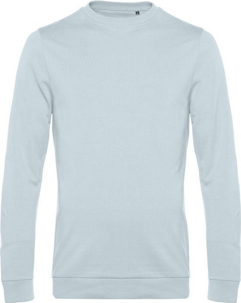 B&C - Sweatshirt für Herren angesetzte Ärmel BC4680 (XL) (Blassblau)