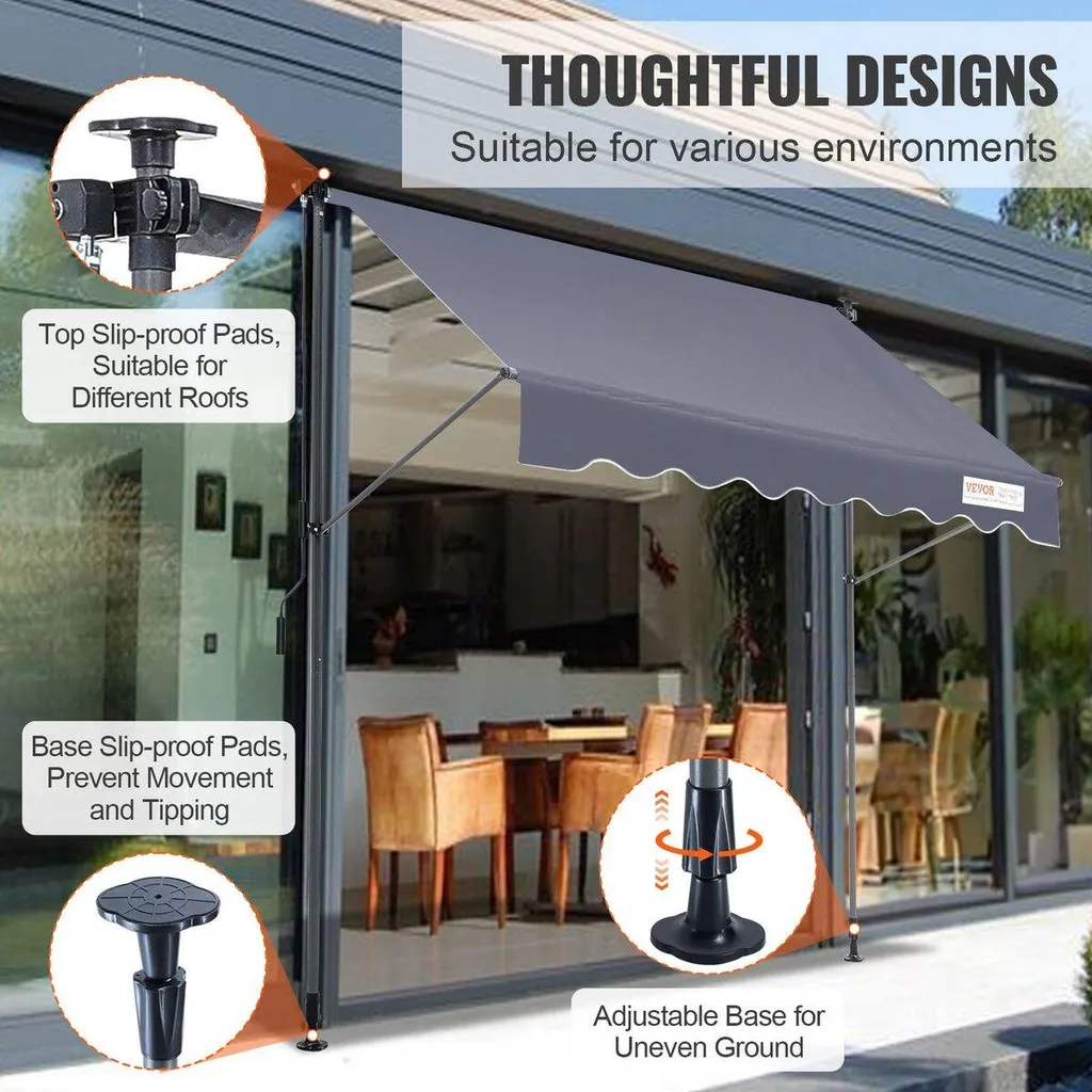 Auvent d'extérieur pour balcon et jardin avec store vertical rétractable - 5