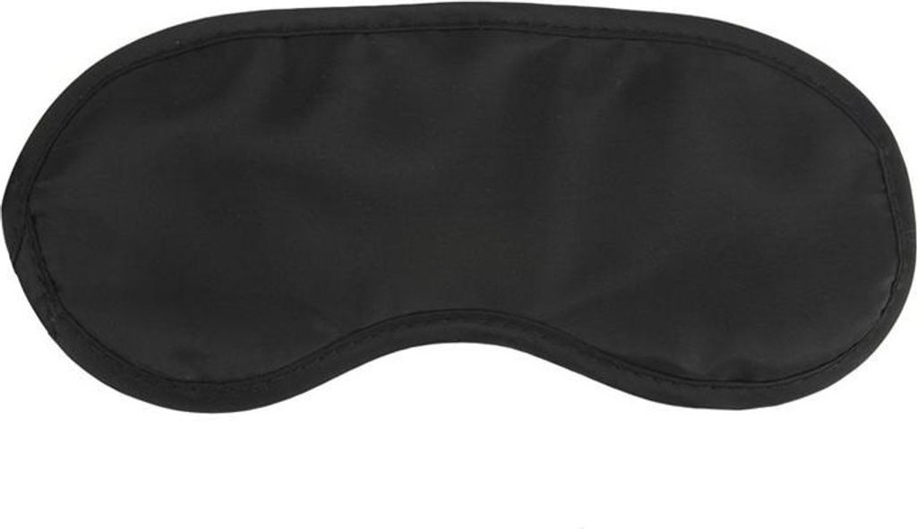 Schlafmaske mit elastischen Bändern, schwarz