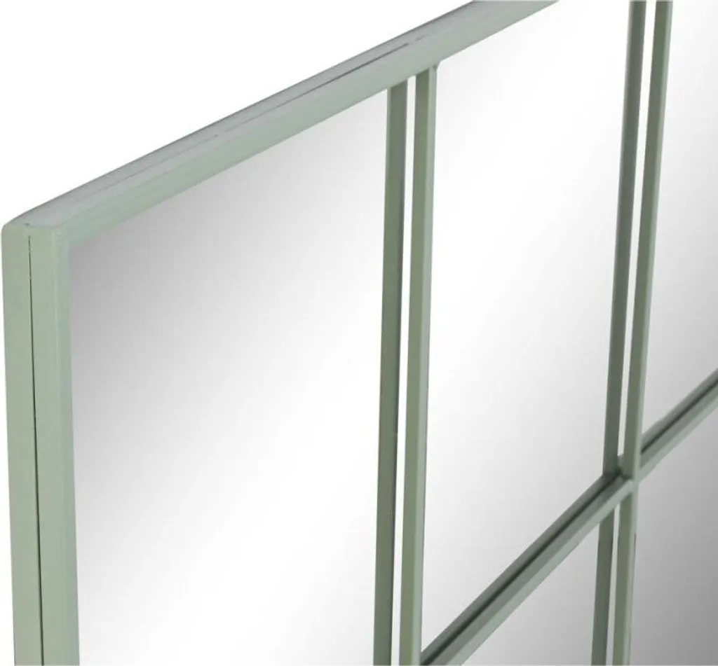 Grand miroir fenêtre style Scandinave vert Home ESPRIT 122x122 cm