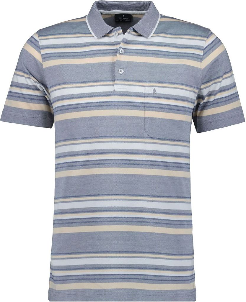 Polo yd stripe 021 SILBER Größe XXXL