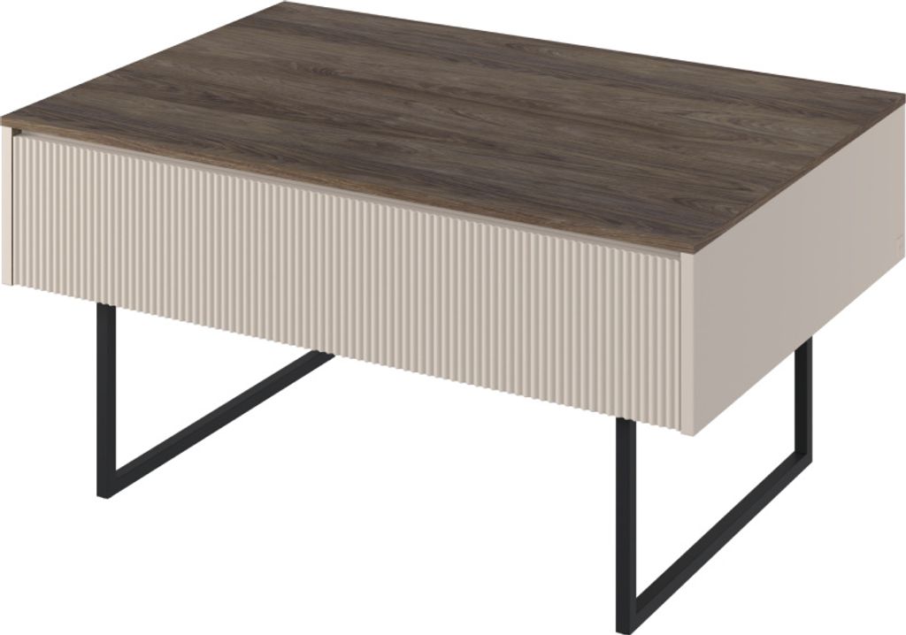 yourhouse24 Couchtisch LAGO LG-07 mit Ablagefläche beige